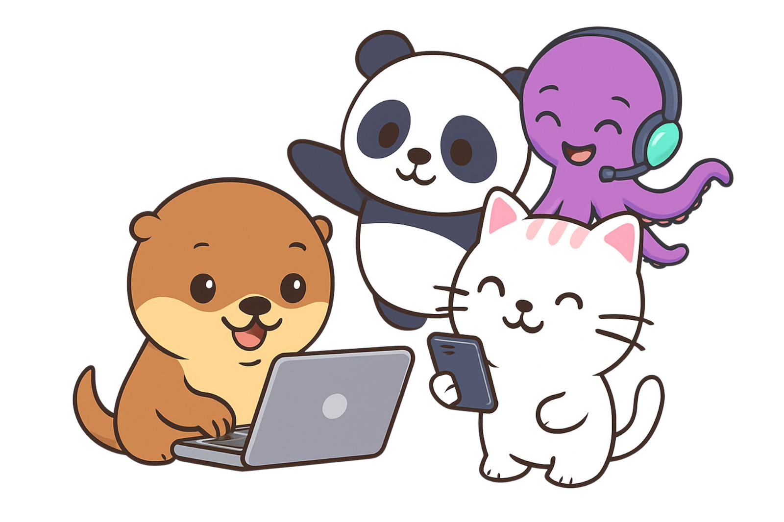 Mascotes do site